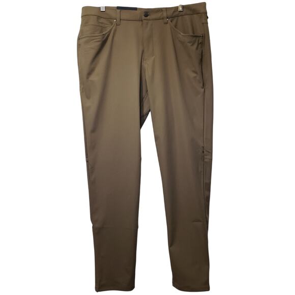 NWT LULULEMON ABC Pant Slim Fit Khaki Men's Size 38W/34L~  4-Way Stretch - Picture 1 of 11
